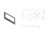 Современная стальная декоративная рамка для печи-камина Надя 14 Г