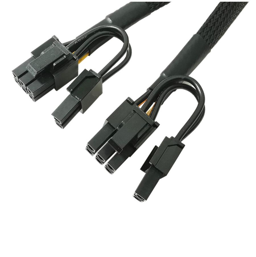 Упаковка из 10 штук PCI Express 6-pin на двойной 8-pin (6+2 контакта) Адаптер питания для видеокарты