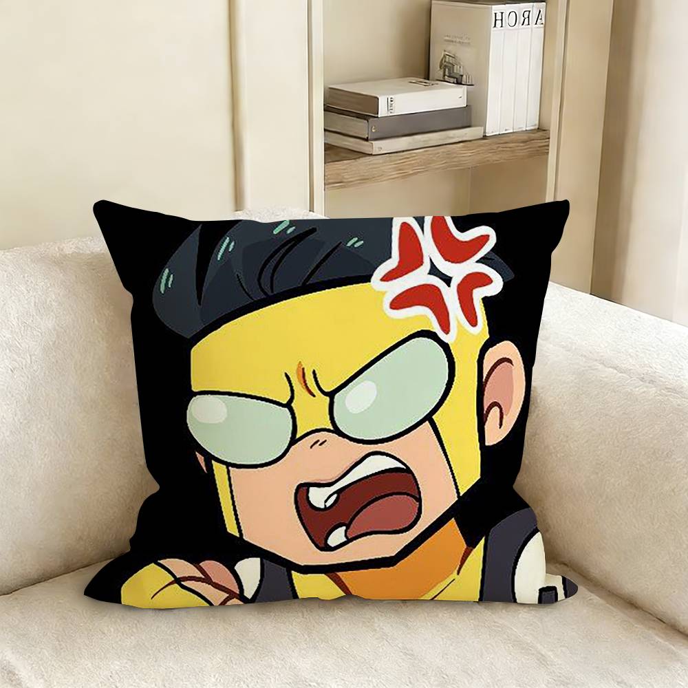 IInvincibleS CChibis Various Sizes Square Pillow Case For Car Home Bedchamber Decor