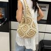 New Summer Versatile Hand-woven Bag Large-capacity Tote Bag Vacation Beach Bag Single Shoulder Straw Bag Women