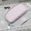Multi-Layer Divided Pencil Case Polka Dot Print Pen Bag Kawaii Stationery Storage Bag  Home Travel