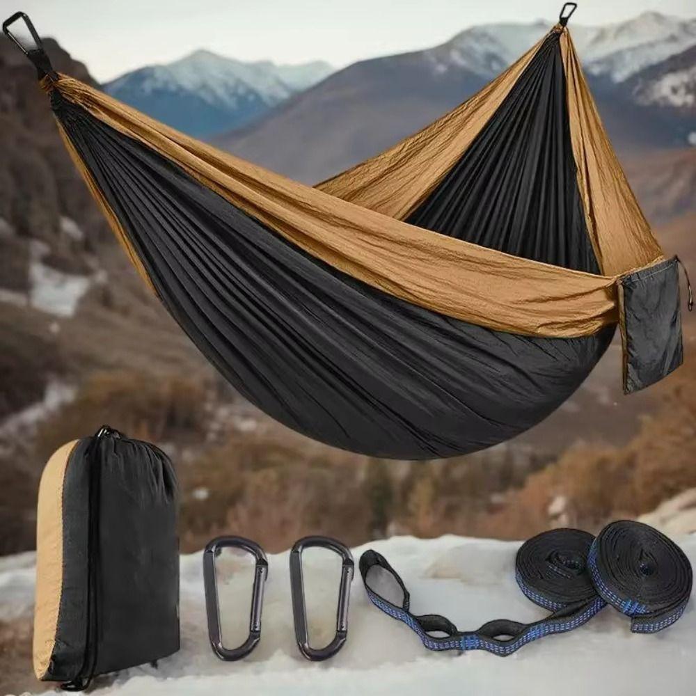 High Strength Parachute Fabric Outdoor Camping Hammock Ultra Light Double Hammock Camping