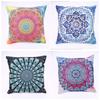Subcontinental Ethnic Mandala Linen Pillowcase Sofa Cushion Cover Home Decor for Your Throw