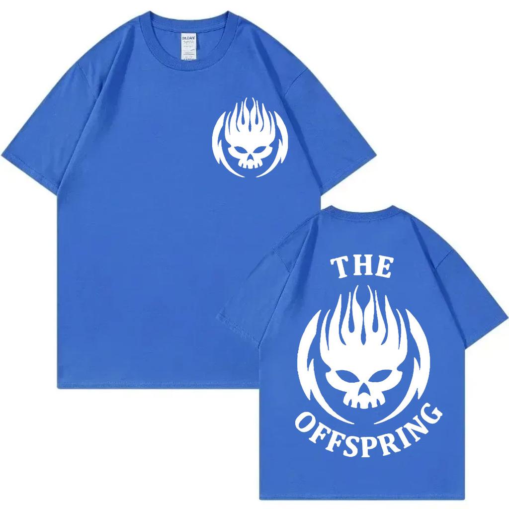 Punk Rock Band The Offspring Logo Print Tshirt Unisexs Unisexs Fashion Casual Short Sleeve Tshirts 100 Cotton Oversized T Shirt