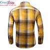 Cozy Up Men's Slim-Fit Long-Sleeve Plaid Herringbone Shirt