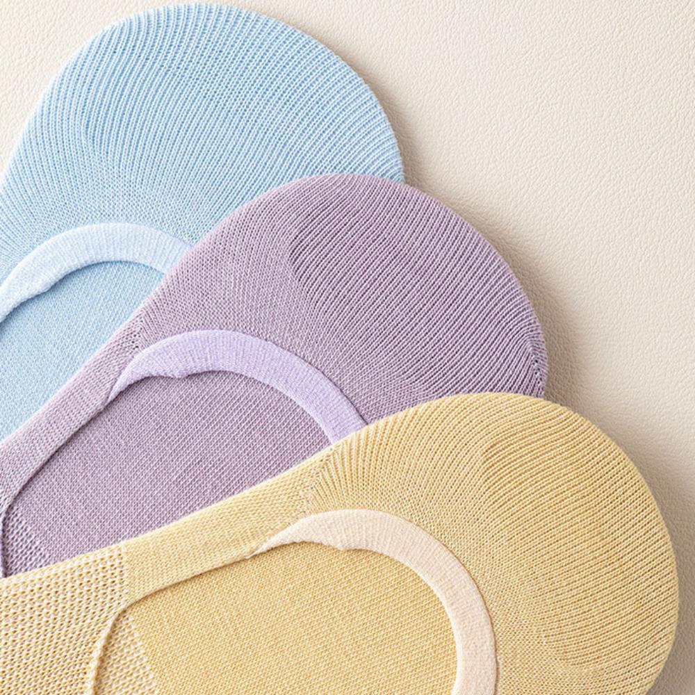 Solid Color Invisible Tabi Socks Cotton Non-slip Two Toe Socks Separate Toe Boat Socks Sports