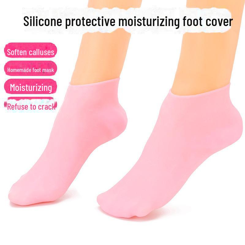 Silicone Moisturizing Foot Mask Socks - Prevent Cracking & Dryness, Softening & Protective Foot Cover.