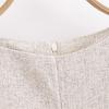 Spring 2025 Women's Slimming Short-Sleeve Dress with Round Neck