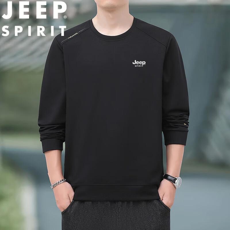 JEEP SPIRIT Men's Casual Letter Print Sweatshirt