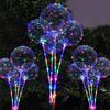 5/10/15/20 Пачек Светящиеся LED Шары Бобо с Цветной Ручкой 120см Светящийся в Темноте Шар Бобо Украшение для Свадьбы Дня Святого Валентина