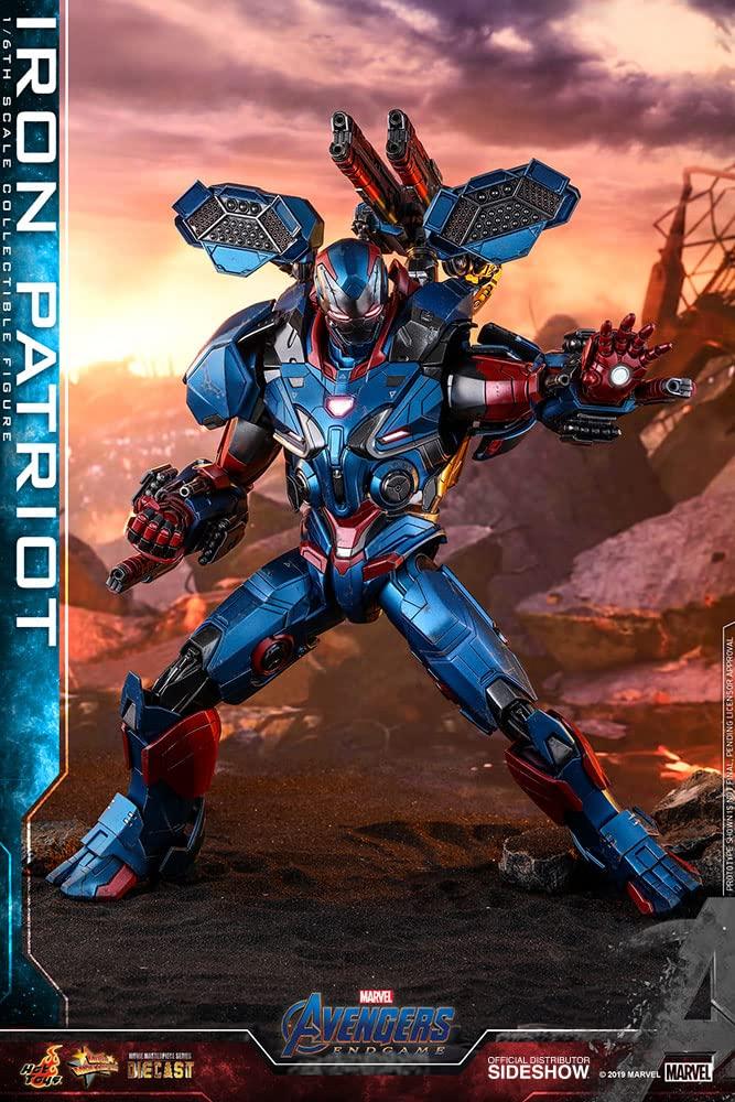 Movie Masterpiece Diecast Avengers Endgame Scale Figure Iron Patriot 1/6