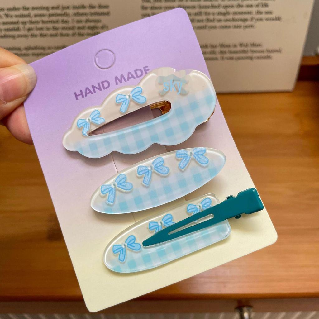 "2-Pack Y2K Fresh Juice Series Duckbill Hair Clips - Cute, Seamless, Side Bang Accessories"