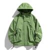 Jackets for Men Japanese Trendy Loose Hooded Spring and Autumn American Casual Work Jackets Solid Color Jackets for Men