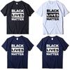 Стильная черная футболка 'Black Lives Matter' против расизма для унисекс, повседневная и удобная