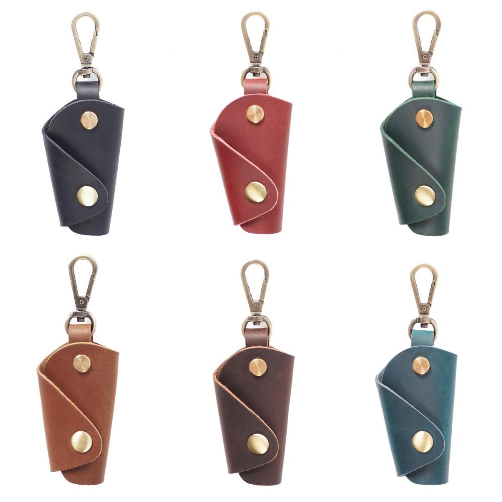 Luxury Mini Key Bag Genuine Leather Pocket Keychain Case Creative Men Car Key Pouch Car Accessory