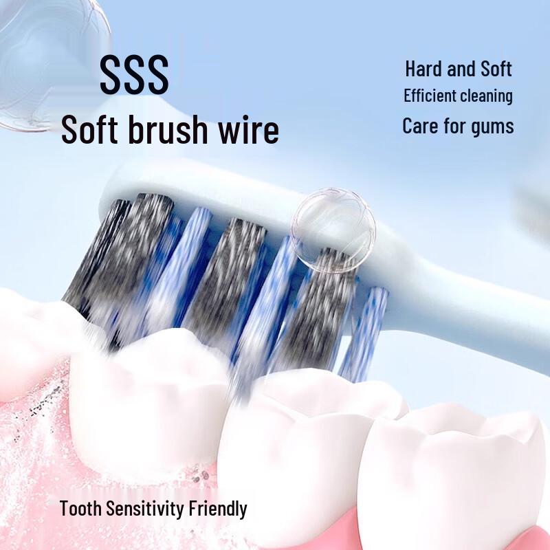 Saky Wide-Head High-Density Soft Bristle Toothbrush - 2 Pack