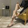 H618-21 High Heels Women's Thin Heels Spring and Autumn New Banquet Sexy Temperament Rhinestone Shallow Mouth Pointed Work