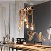 100cm Retro Style Single Head Handmade Rope Chandelier Loft Light (excluding Light Bulbs)