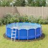 VidaXL Pool Cover, Round Ground Mat, Pool Cover, Pool Protection Garden Terrace, Light Grey Ø396 Cm 94218