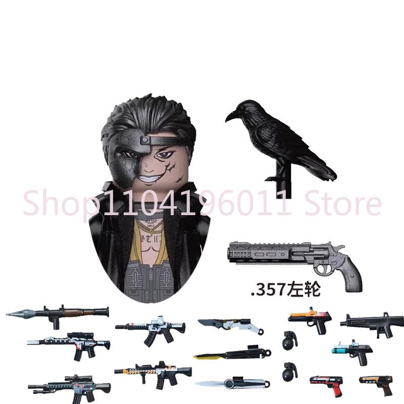MOC UV Printing Military Building Blocks Accessories Soldier Figures Special Forces Army Sniper Police Bricks Toy Children Gift