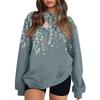 Women  Tops Women's Long Sleeve Sweatshirt Casual Crewneck Loose Fit Pollover Fleece Tops