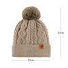 Knitted hat winter velvet warm knitted hat outdoor riding ear protection wool high top wide brim large brim cold protection