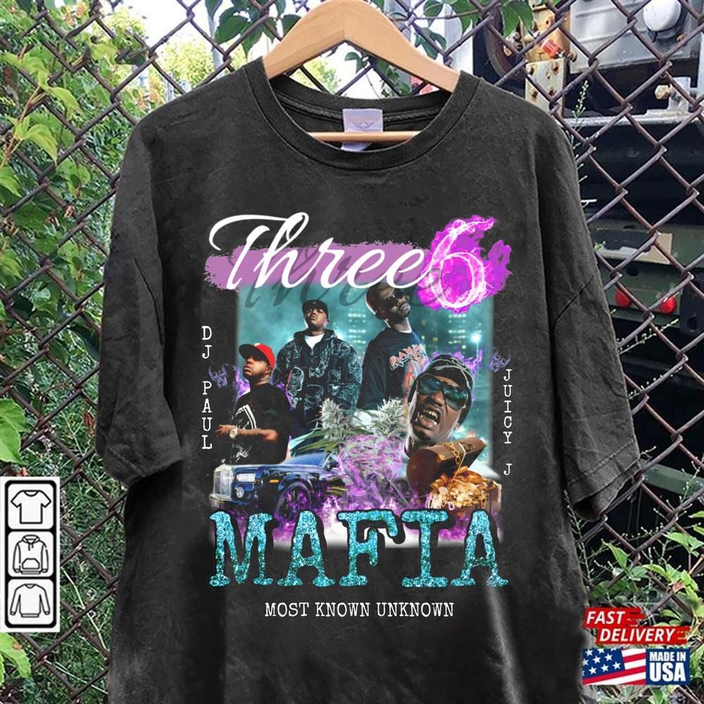 Новая Популярная Three 6 Mafia Мировой Тур Новая Редкая Унисекс S-5XL Футболка Унисекс Футболка