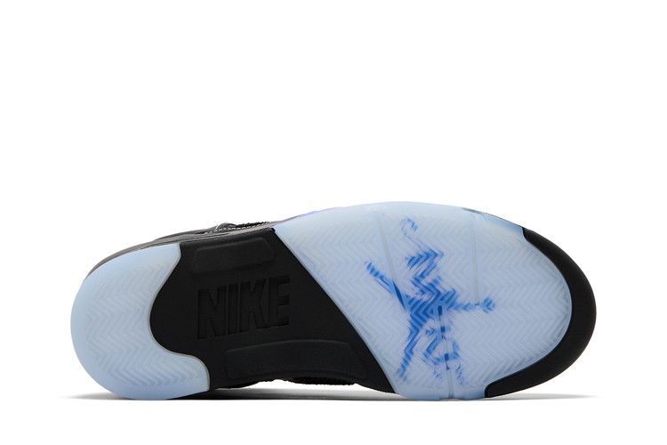 Men's Sneakers Nike Jordan 5 Retro Awake NY Black Black/Racer Blue-Metallic Silver-White-Clear