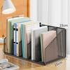 Space Saving Iron Mesh Book Rack 2-5 Grids Desktop File Organizer Document Sorter  Magazine Storage