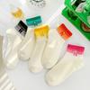 5 пар женских весенне-летних носков с радужными буквами, удобных, дышащих, в стиле преппи