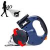 Hands Free Double Leash Dual Dog Retractable Heavy Duty Headed with Nylon 360-degree Swivelling And LED Light for Small Medium Large Dogs Waterproof