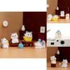 Adorable Resin Cat Figurines For Diy Miniature Gardens Cute Desk Decor