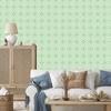 Wallpaper Geometric pattern mint, white and light gray 50x1000