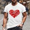 Футболки Lovers Hearr мужские летние футболки мужские уличные футболки с 3D-принтом модные топы с коротким рукавом и круглым вырезом