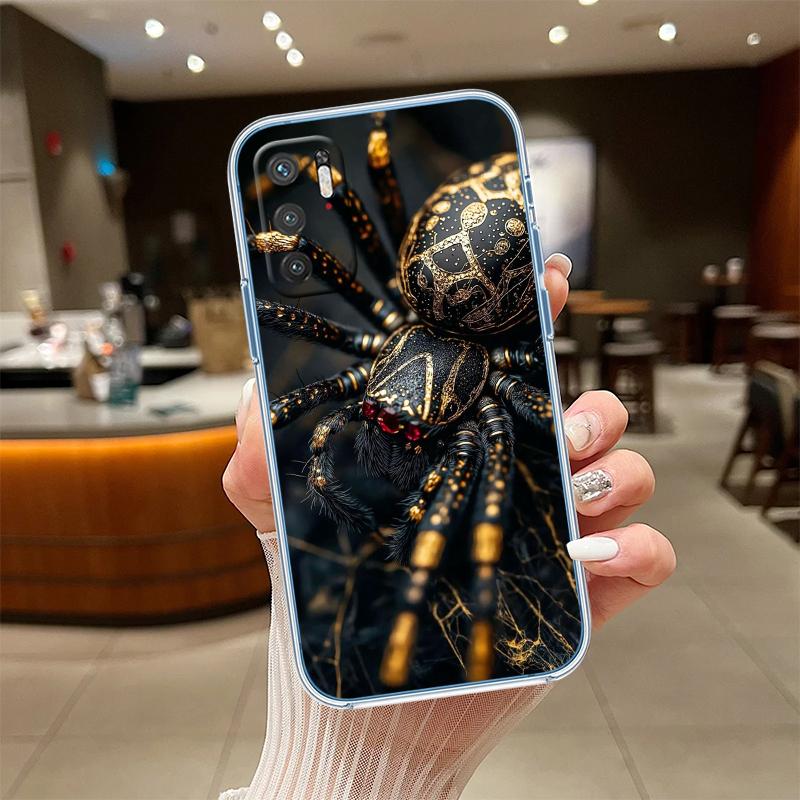 NH40 Spider Transparent Phone Case for LG K22 K30 K40 K40S K41 K42 K50 K50S K51 K51S K52 K61 K62 K71 K92 Q60 Q61 V40 V50 V60