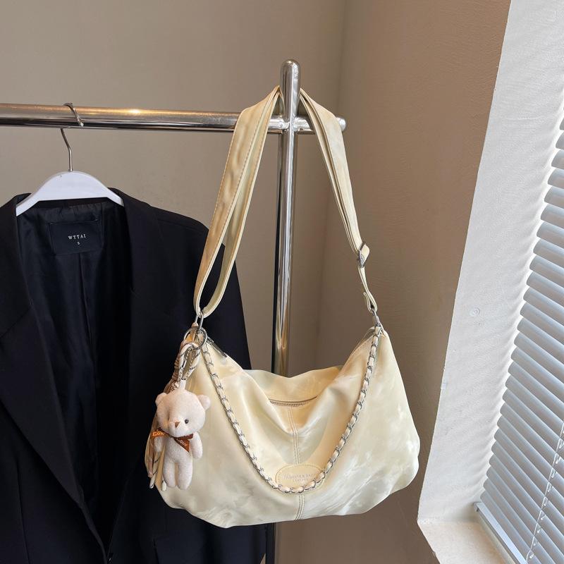 Сумка большой вместимости женская летняя новая универсальная нишевая цепочка на плечо сумка-мессенджер плиссированная сумка-пельмень