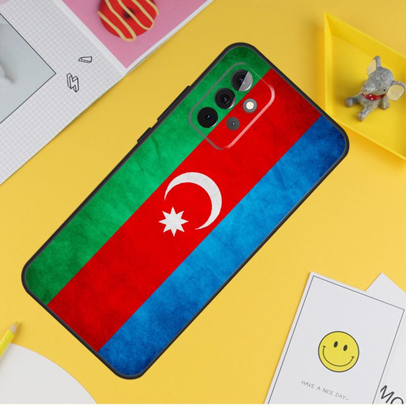 Azerbaijan Flag Cover For Samsung Galaxy A34 A35 A14 A15 A25 A53 A33 A13 A52 A32 A12 A51 A71 A54 A55 Case