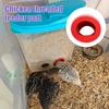 Chick Feeder Port Threaded Quail Feeder Port No Waste Feed Saver Port for DIY Container Bucket Pail Bin