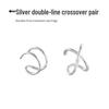 Women's High-End Plain Hoop Earrings: Light Luxury Ear Drops & Studs, Niche Design for Autumn/Winter.