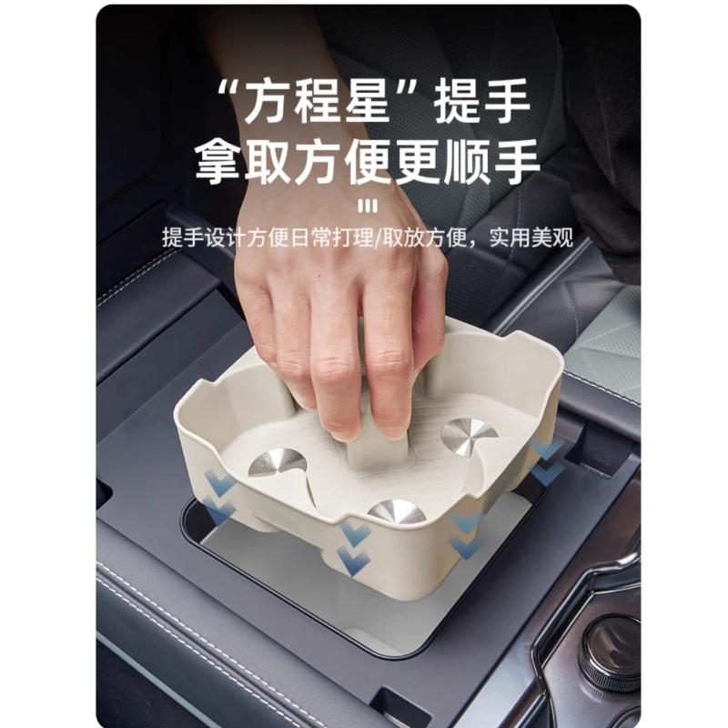 Для BYD Equation Leopard 5 2023-2025 Центральная консоль Холодильник Сетка для фиксации напитков Подходящая Силиконовая прокладка Нескользящий Держатель для стакана