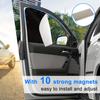 4 PCS Car Side Window Sun Shades, Magnetic Front Rear Window Shades for Sun Heat Blocking Amp;amp;amp; UV Protection.