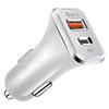 Автомобильное зарядное устройство с двумя портами USB C PD18W и USB A QC3.0 Адаптер для быстрой зарядки смартфонов, планшетов и ноутбуков