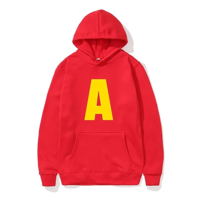 2025 Moda Unisex Ropa deportiva casual Sudadera con capucha para mujer Alvin Chipmunk Disfraz de Halloween para