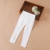 Леггинсы для девочек, детская одежда 2024 года, повседневная одежда в корейском стиле, однотонные детские колготки, брюки