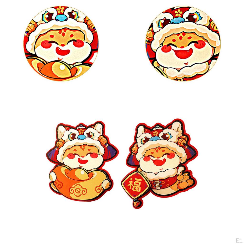 Китайский Год Змеи Наклейки на дверь Бумажный материал Декоративные украшения для весеннего фестиваля