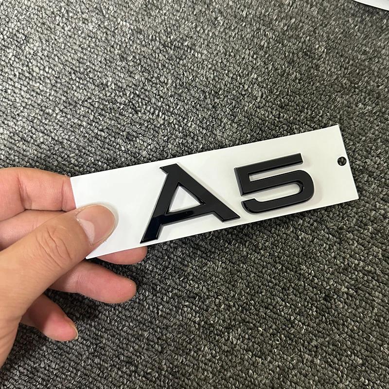 Automobile ABS letters are suitable For 4JHGE A3 A4 A5 A6 A7 letter Sline quattro 2.0T 3.0T logo Black Silver general