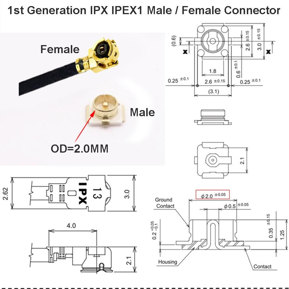 10Pcs IPEX U.FL-R-SMT SMT PCB Board Connector For SMD IPX Male Plug MINI Card Antenna Base