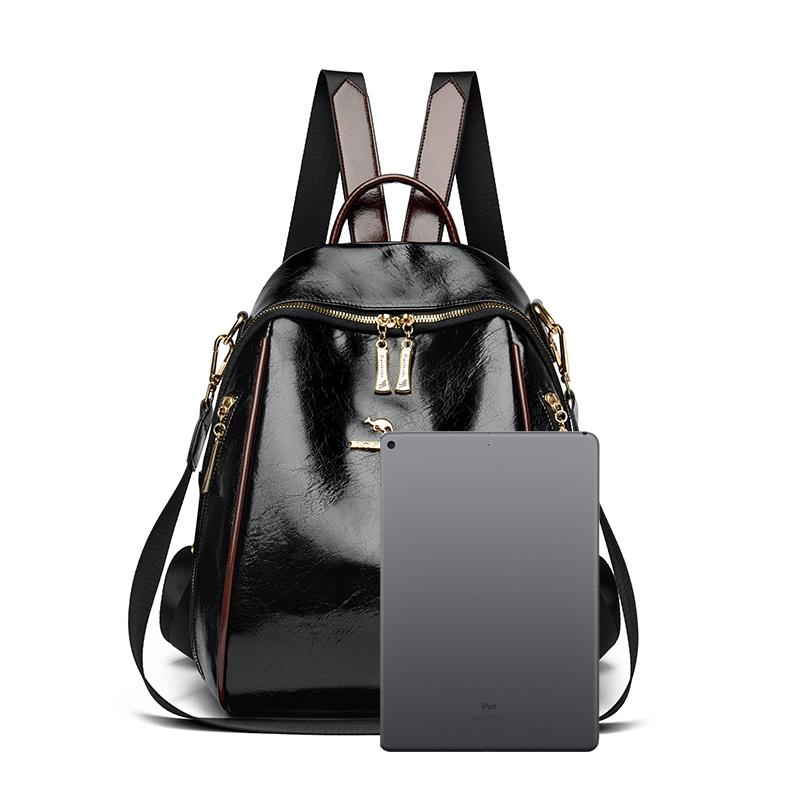 Мягкий кожаный рюкзак женский многофункциональный большой вместимости дорожный рюкзак школьный рюкзак для школьников