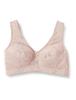 Wireless Full High Side Reduces Side and Back Comfortable To NB3150 Wing/Wacoal Bra, Cup, Design, Swelling, Wear, Women's, Peach, LL,
