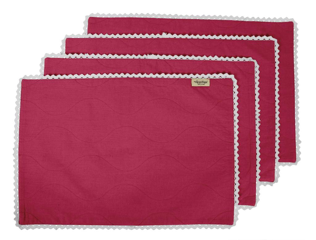 Vargottam Черный домашний декор хлопок гибкая двусторонняя ткань белые кружевные салфетки столовые коврики-набор из